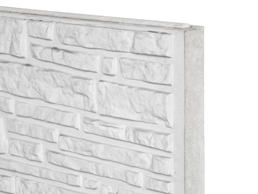 Onderplaat rustico beton wit/grijs 184 cm