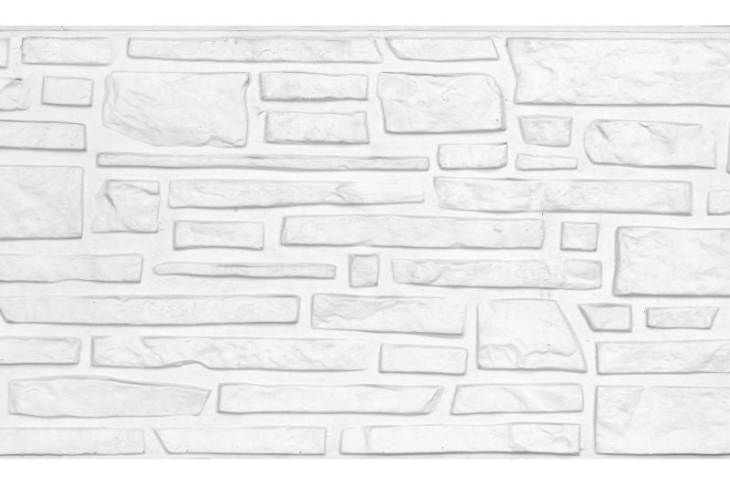 Onderplaat rustico beton wit/grijs 184 cm