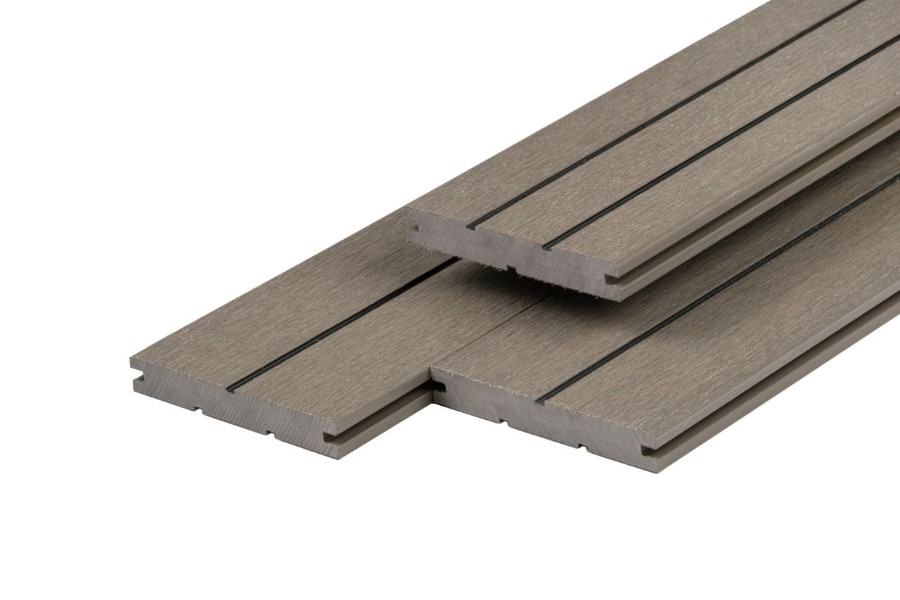PuraDock composiet vlonderplank 2,2x14,6 cm Light grey