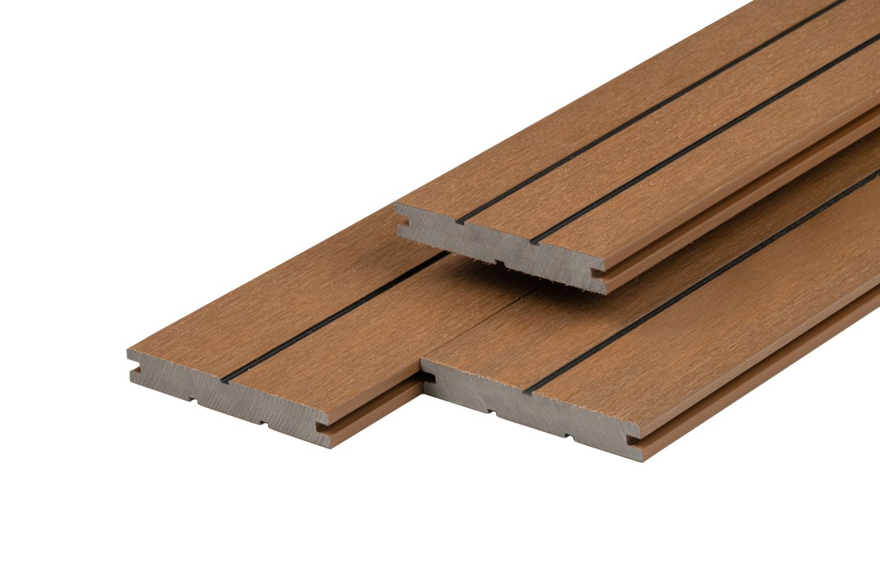 PuraDock composiet vlonderplank 2,2x14,6 cm Teak