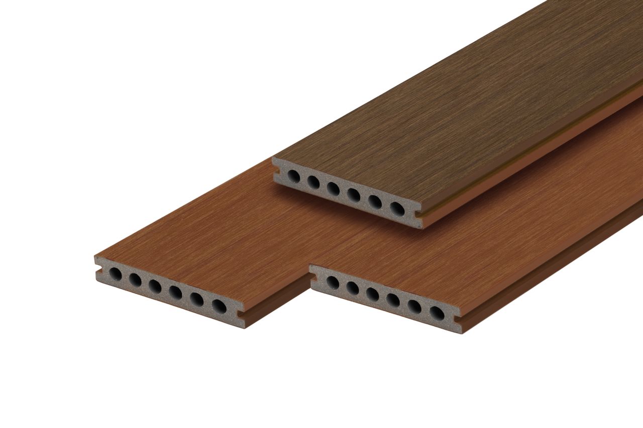 PuraTerra composiet vlonderplank 2,3x13,8 cm Ipé 2-kleurig