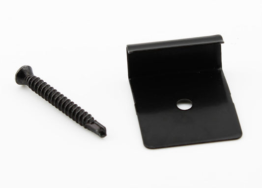 PuraFix vlonderplank start-/eindclip RVS zwart (50st.)