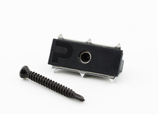 PuraFix vlonderplank clip RVS zwart (100 st.)