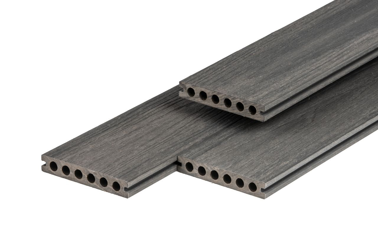 PuraShield composiet vlonderplank 2,3x13,8 cm Dark grey semi-massief