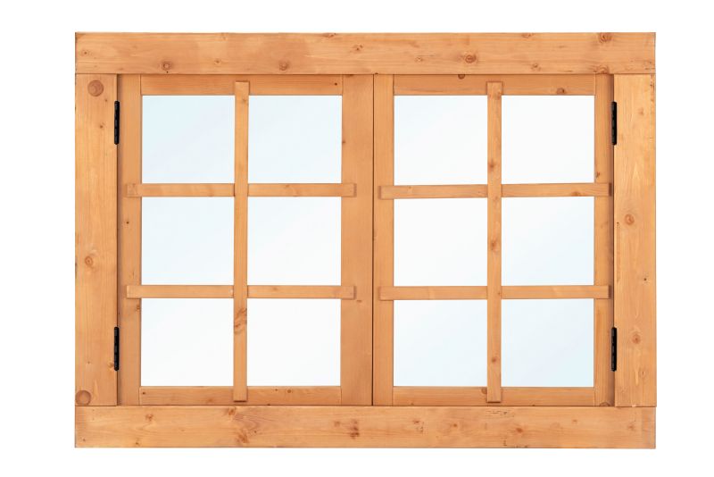 Red Class Wood dubbel draairaam 6-ruits 1252x900 mm buitenmaat