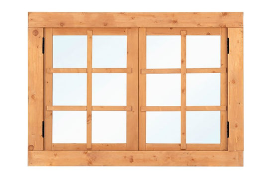 Red Class Wood dubbel draairaam 6-ruits 1252x900 mm buitenmaat