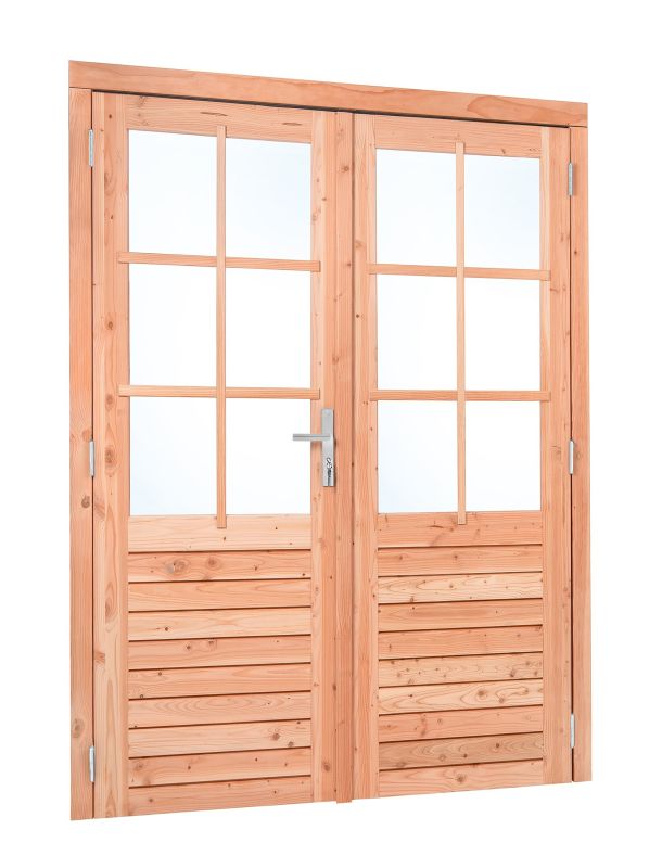 Red Class Wood dubbele glasdeur 6-ruits 1850x2050 mm buitenmaat