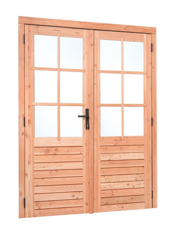 Red Class Wood dubbele glasdeur 6-ruits 1850x2050 mm buitenmaat