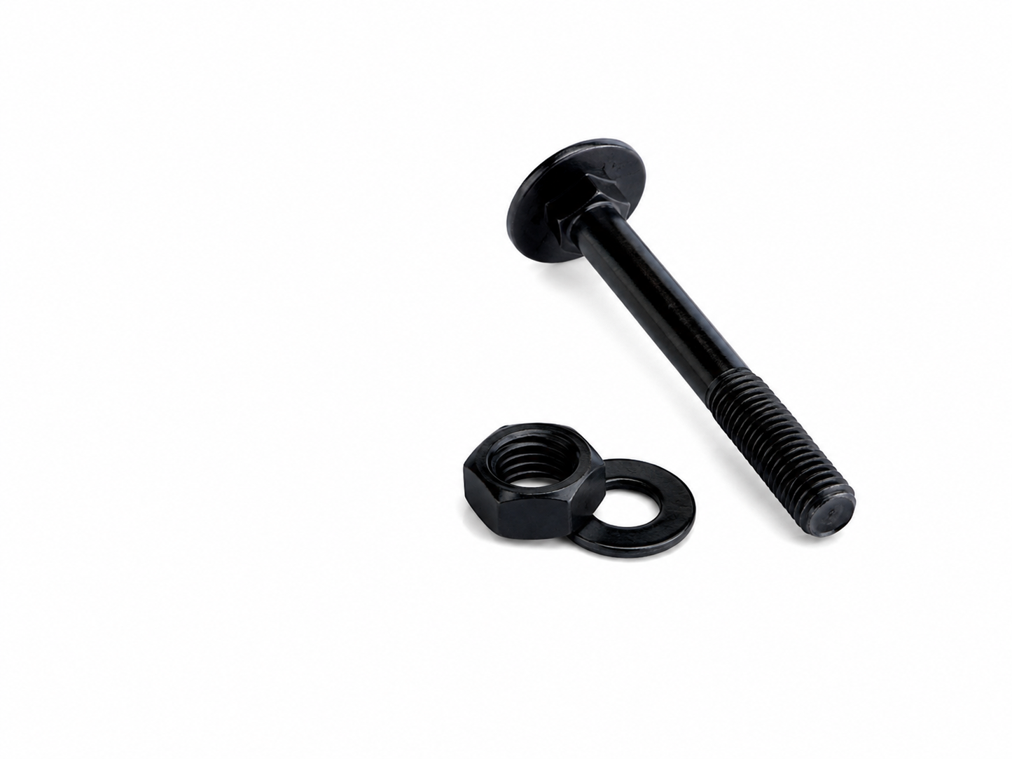 Slotbout zwart M8x70 mm