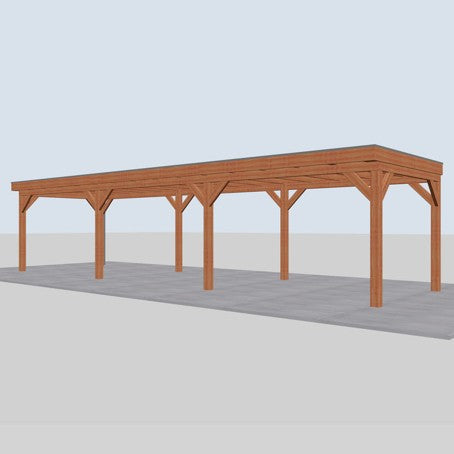 Douglas overkapping DHZ traditioneel 1090x335 cm