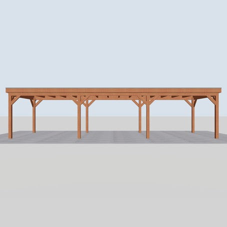Douglas overkapping DHZ traditioneel 1090x395 cm