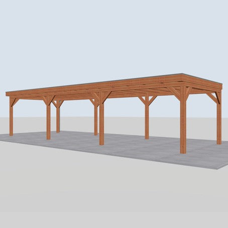 Douglas overkapping DHZ traditioneel 1090x395 cm