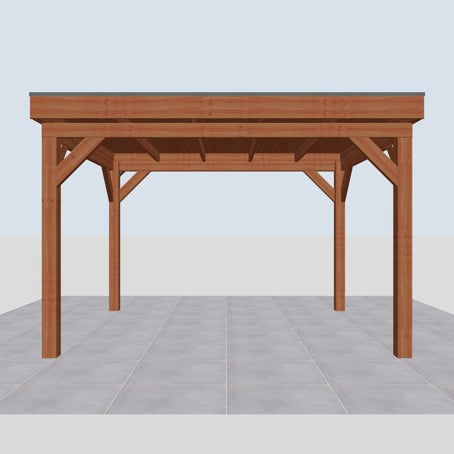 Douglas overkapping DHZ traditioneel 380x335 cm