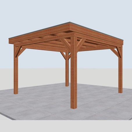 Douglas overkapping DHZ traditioneel 380x395 cm