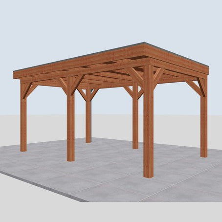 Douglas overkapping DHZ traditioneel 500x335 cm