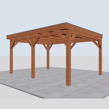 Douglas overkapping DHZ traditioneel 500x395 cm
