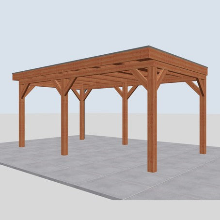 Douglas overkapping DHZ traditioneel 550x335 cm