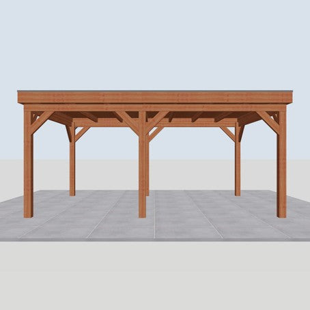 Douglas overkapping DHZ traditioneel 550x395 cm