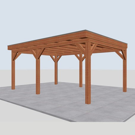 Douglas overkapping DHZ traditioneel 550x395 cm