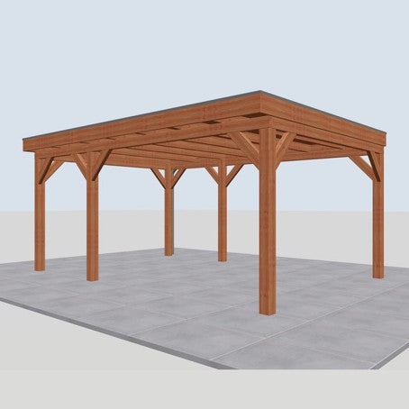 Douglas overkapping DHZ traditioneel 555x395 cm