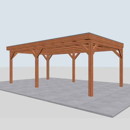 Douglas overkapping DHZ traditioneel 670x395 cm