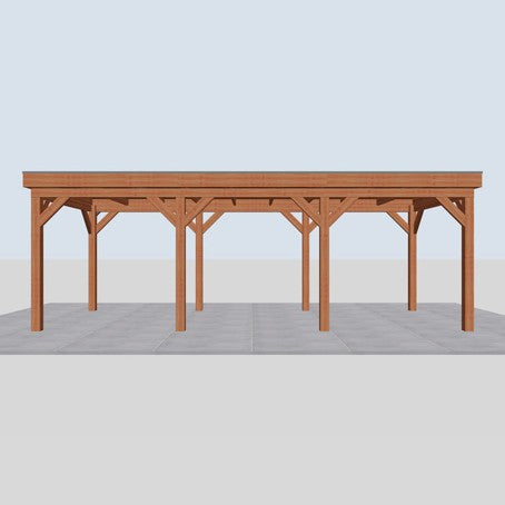 Douglas overkapping DHZ traditioneel 740x335 cm