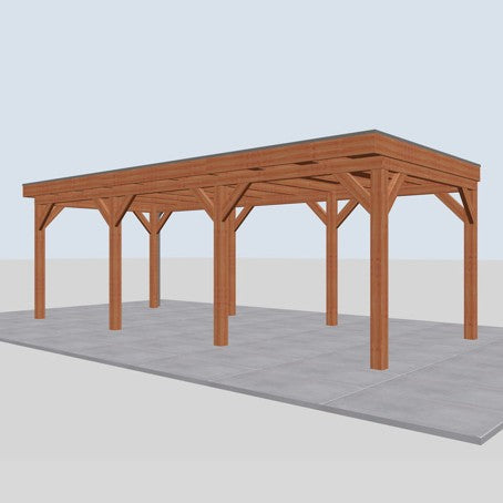Douglas overkapping DHZ traditioneel 740x335 cm