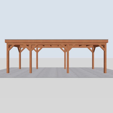 Douglas overkapping DHZ traditioneel 780x335 cm