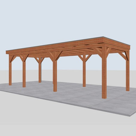 Douglas overkapping DHZ traditioneel 780x335 cm