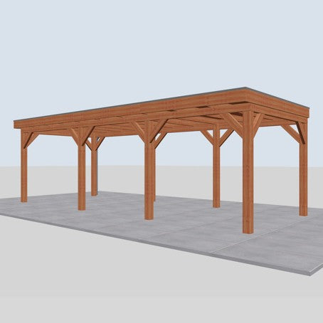 Douglas overkapping DHZ traditioneel 790x335 cm