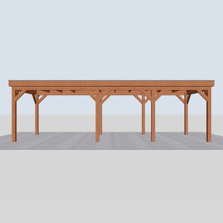 Douglas overkapping DHZ traditioneel 855x335 cm