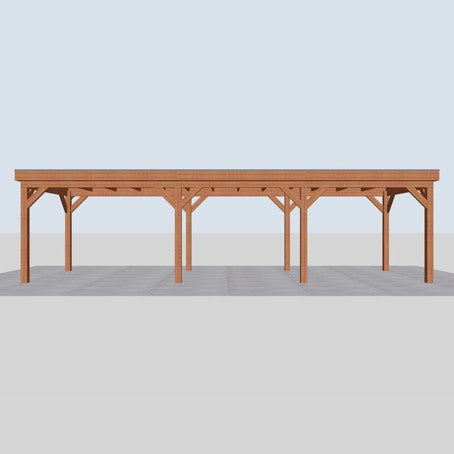 Douglas overkapping DHZ traditioneel 960x335 cm
