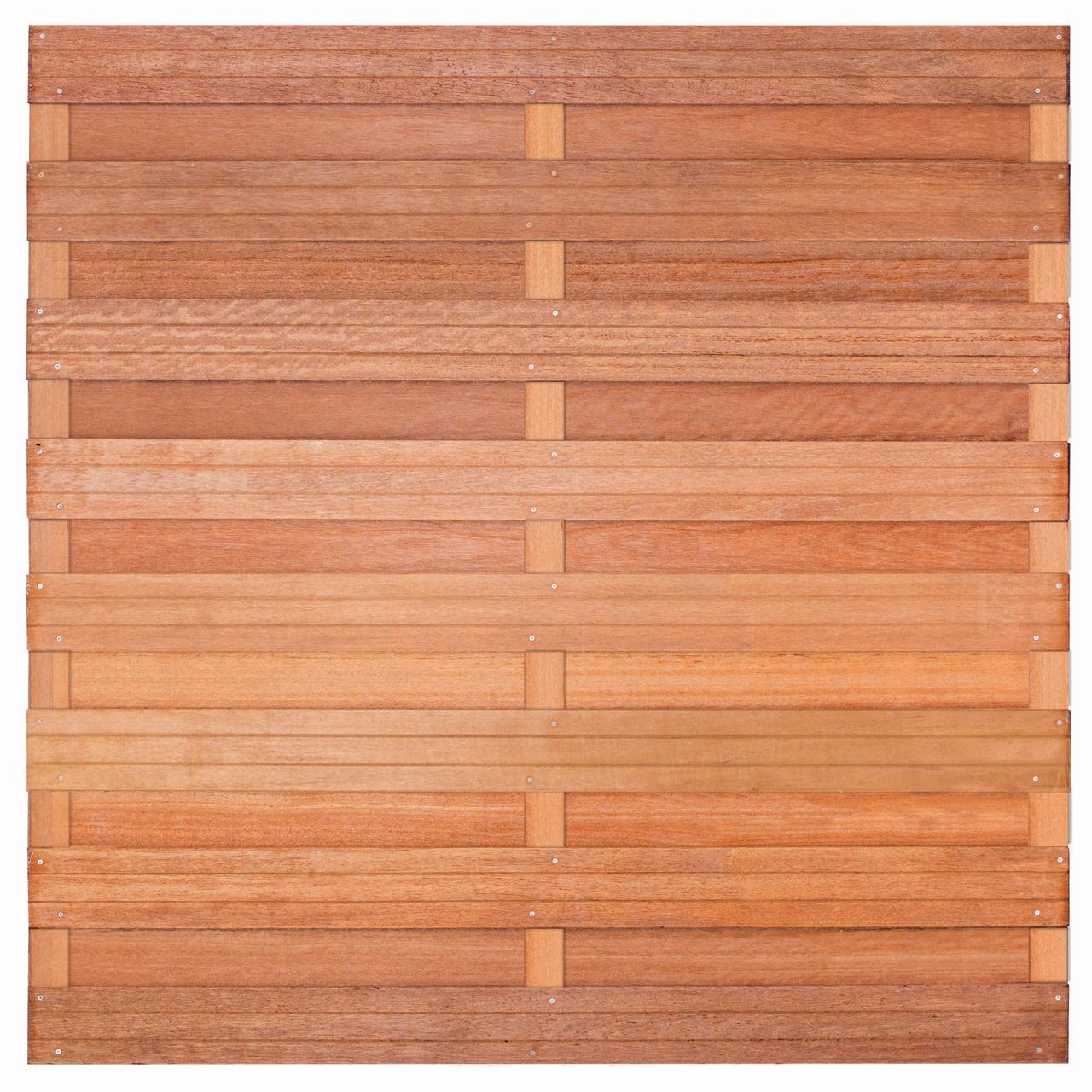 Keruing tuinscherm Bronkhorst geschaafd 18 planks 180x180 cm