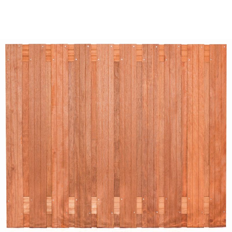 Keruing tuinscherm Dronten geschaafd 21 planks