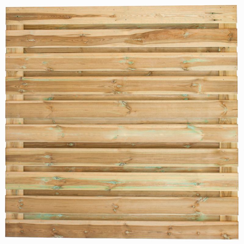 Grenen tuinscherm Breda geschaafd 21 planks 180x180 cm