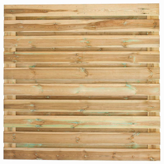 Grenen tuinscherm Breda geschaafd 21 planks 180x180 cm