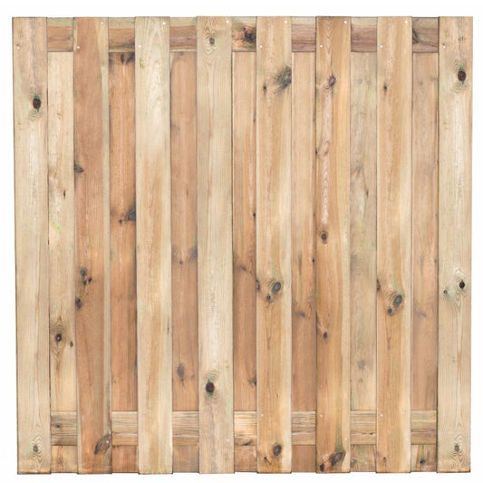 Grenen tuinscherm Coevorden geschaafd 17 planks 180x180 cm