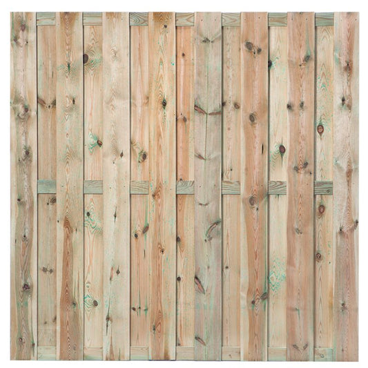Grenen tuinscherm Maastricht geschaafd 18 planks 180x180 cm