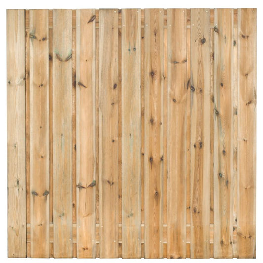 Grenen tuinscherm Zaltbommel geschaafd 23 planks 180x180 cm