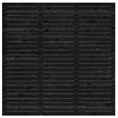 Vuren tuinscherm Mannheim geschaafd Rhombus profiel zwart 180x180 cm