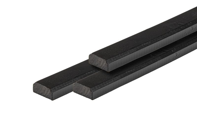 Vuren afwerklat t.b.v. steellook glaswanden 18x40 mm
