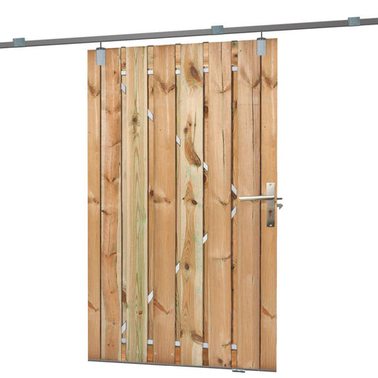 Grenen tuindeur schuifsysteem geschaafd 130x195 cm